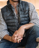 Texas Style Maverick Gray Leather Vest