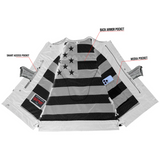 Star Shield Men's Perforated Padded Leather Vest Concealed Carry