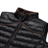 Texas Style Maverick Black Leather Vest
