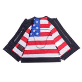 Star Shield Men's Perforated Padded Leather Vest Concealed Carry