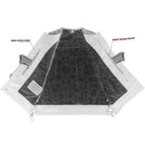 Rust Rider Men's Perforated Distressed Leather Vest Concealed Carry