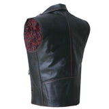 Hunt Club Men Classic Style Paisley Biker Motorcycle Concealed Carry Leather Vest