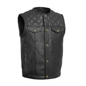 Hunt Club Men's Motorcycle Concealed Carry Leather Vest