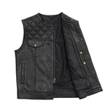 Hunt Club Men's Motorcycle Concealed Carry Leather Vest