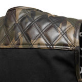 Hunt Club Style Camo & Canvas Men's Motorcycle Concealed Carry Leather Vest