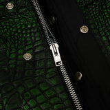 Gator Glint Men's Lowcut Motorcycle Leather Vest Concealed Carry