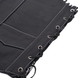 Midnight Thread- Men Classic Style Motorcycle Biker Leather Vest Concealed Carry