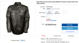 Mens Motorcycle Casual Light Weight Full sleeve Leather Shirt with Snap buttons