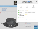 Men Black Genuine Leather Western Cowboy hat