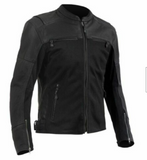 Mens Mesh and Leather Perforated Airflow Biker Style CE ARMOR Motorcycle Jacket