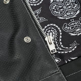 Sledgehammer - Perforated Lowcut Summer Spark Men's Leather Vest Concealed Carry