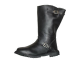 Men's Engineer Boots Motorcycle Biker Full Grain Black Leather Riding Sizes 9-12