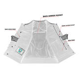 Cobra Crest Men's Lowcut Motorcycle Leather Vest Concealed Carry