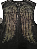 Daryl dixon walking dead wing vest Motorcycle Style Biker Concealed Carry Leather Vest