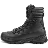 Men Black Motorcycle Style Tactical, Hiking, Combat, Army Adventure Style, Military, Hunting Boots Black Leather Boots