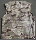 Hunt Club Style Camo Perforated Leather Men's Paisley Motorcycle Concealed Carry Leather Vest