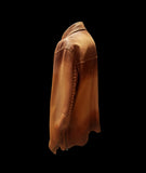 Handmade Western Style Suede Leather jacket With Fringes And Antiqued Effects