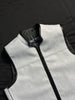 Mens Snake Embossed Zippered White Motorcycle Biker Leather Vest Concealed Carry
