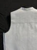 Mens Snake Embossed Zippered White Motorcycle Biker Leather Vest Concealed Carry