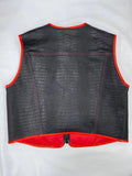 Gator Embossed Men's Snake Patterned Motorcycle Concealed Carry Leather Vest
