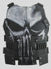 Punisher Style Tactical Skull Design Combat Motorcycle Biker Concealed Carry Leather Vest