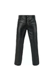 MEN FITTED RIDING BIKER MOTORCYCLE LEATHER PANTS