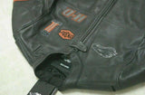 Harley Davidson Men's Screaming Eagle Motorcycle Leather Biker Jacket Concealed Carry