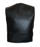 Men Tactical Bullet Proof Style Motorcycle Biker Concealed Carry Leather Vest